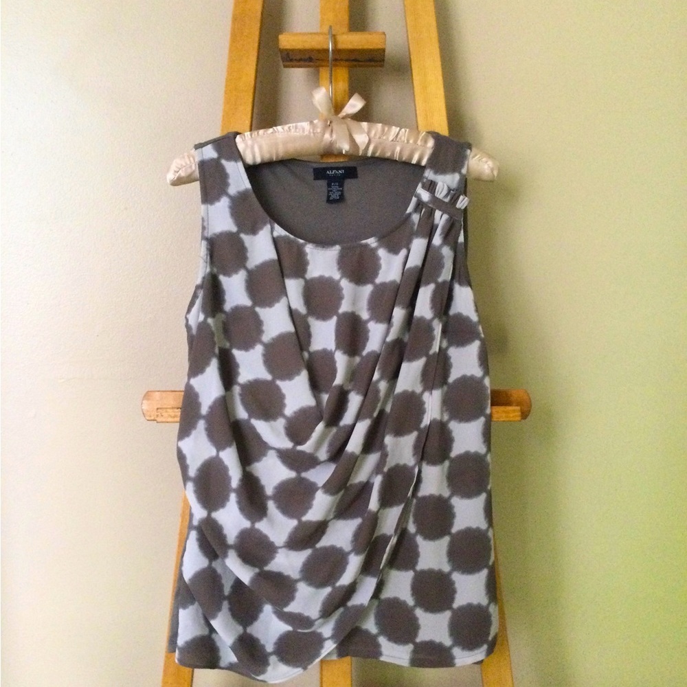 Alfani draped  sleeveless top S